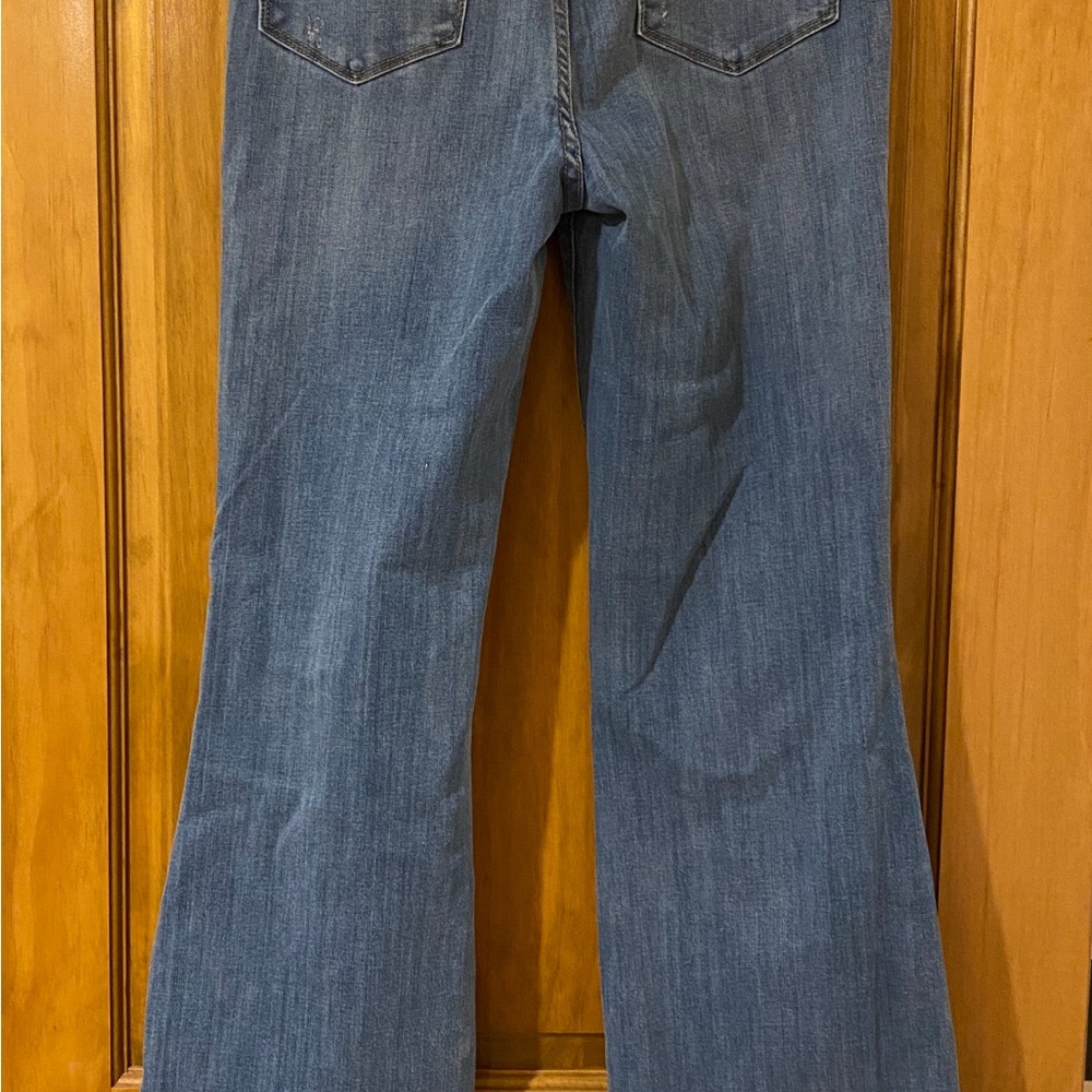 Judy Blue Flare Jeans in Classic Blue - Picture 2 of 3